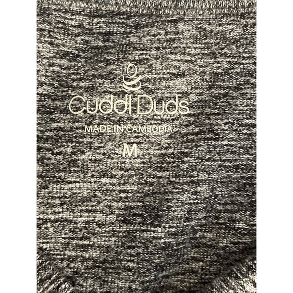 Cuddl Duds Cardigan Sweater Women’s Size M Gray Black PepperComfy Casual Leisure - Picture 9 of 16